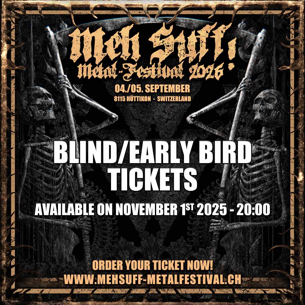 Blind/Early Bird Tickets in Kürze verfügbar